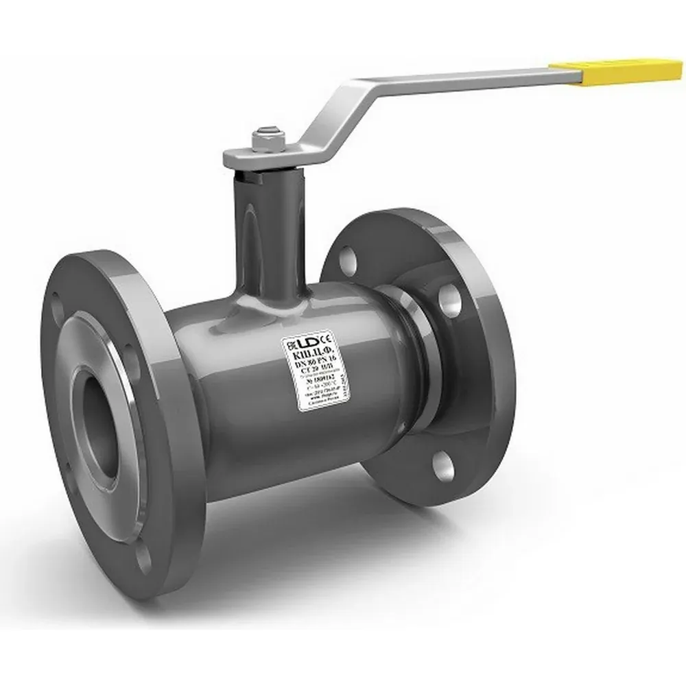 Кран шаровой фланцевый стальной неполнопроходной DN 50 PN40 L=180 мм LD